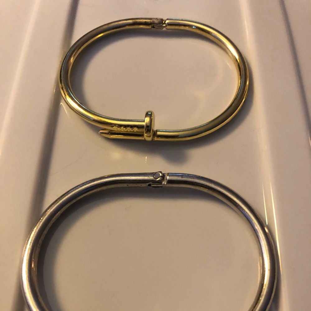 Designer look gold silver bracelets